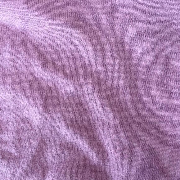 Rebecca Minkoff Janine Mauve Pink Wool V-Neck Sweater | Women’s Size Small - Picture 4 of 6